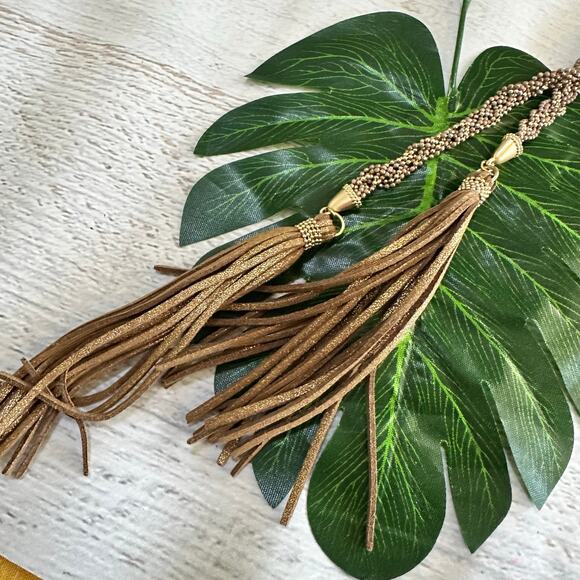 BOGO FREE CHICOS SEED BEAD TASSEL NECKLACE - Picture 5 of 6